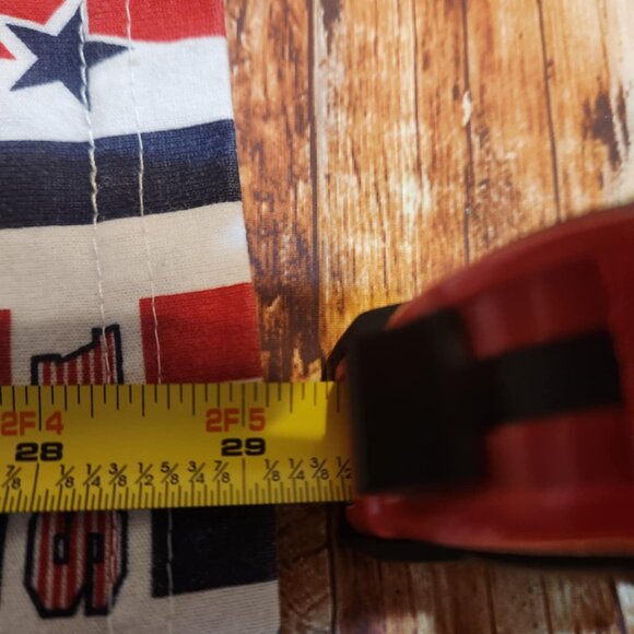 Vtg Large Green Field Stars & Stripes Patriotic USA Short Sleeve Button Down Top - Picture 8 of 8